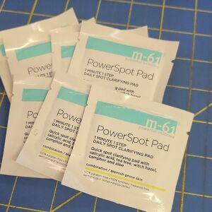 m-61 PowerSpot Pad 1 Minute 1 Step Daily Spot Clarifying Pad Lot of 6 New